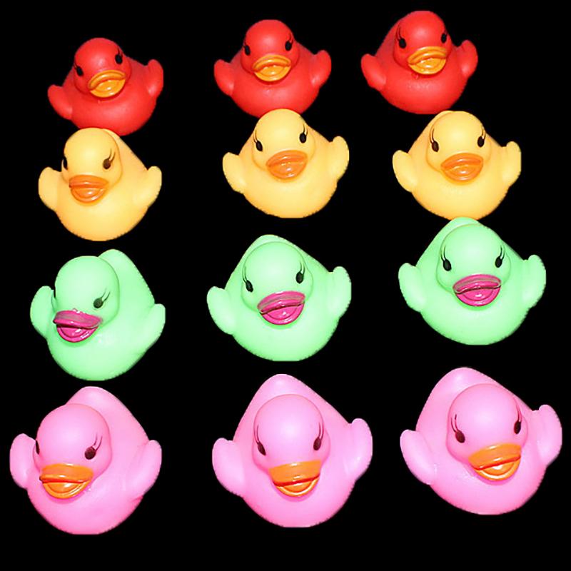 1 Pcs Children Bathing And Playing With Ducks Led Light Ducks Baby Bathroom Parent Child Interaction Bathing And Swimming Toys