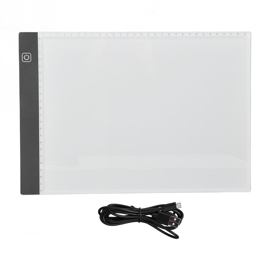 5V USB A4 Kopierbrett 3 Stufen Dimmung Touch-Steuerung LED Zeichenpad mit Skala 300?350LM