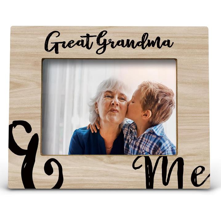 FONDCANYON Great Grandma Picture Frame - Great Grandma Frame, Great Grandma Gift, Mothers Day Gifts for Great Grandma from Grandchildren, Great