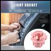 2 Pcs Rear Tail Light Lamp Bulb Socket No.A2108260082 for Mercedes-Benz E320 1996-2002 W210 for W220 S430 S500 2000-2006 Plastic Pink Durable