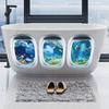 Bathtub Stickers Decorative Aquarium Bathroom Underwater World Window 20X30Cm 3X