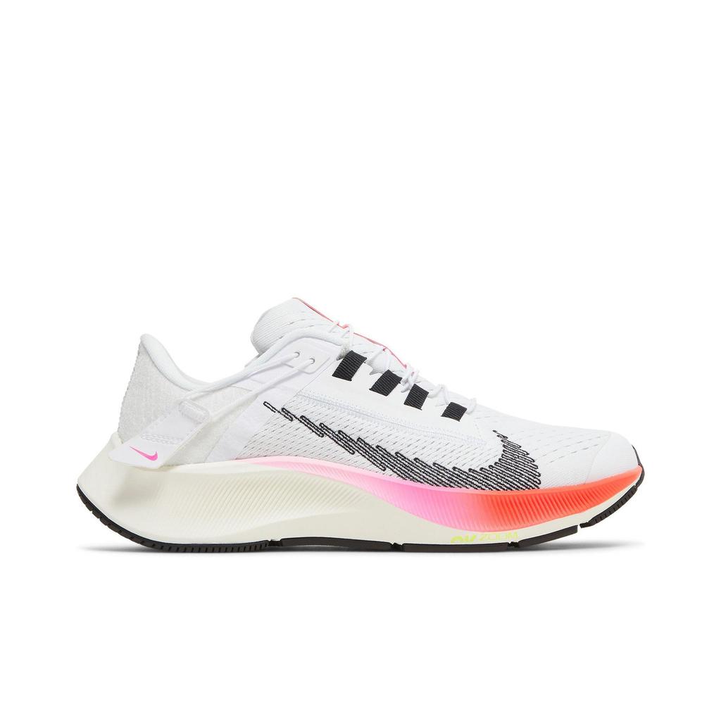 Nike Womens Air Zoom Pegasus 38 FlyEase 'Rawdacious' (women's sizes) White / Football Grey / Pink Blast / Black Running Shoes DJ5413 100