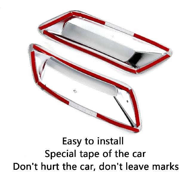 Car Accessories Fit for Nissan New Rogue 2021 2022 2023 2024 2025 2026 Rear Lower Fog Light Lamp Cover Trims (Chrome) 2PCS ABS Not Fit Rogue S