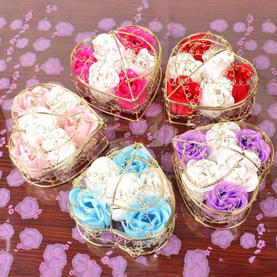 1 Set Practical Artificial Flower Vibrant Color Excellent Simulation Soap Rose Decor Wedding Party Prop