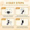 4PCS Anti-Slip Paw Protection Socks Anti-Scratch Pets Knitted Socks Cozy Dog Socks  Indoor