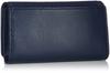 Jill Stuart Grandeur Ribbon Key Case, Retro Modern Vintage Goat Leather, JSLW2BK1 (Comes In a Special Box), Navy