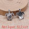 Turtle Shaped Charms Pendant For Bracelet Necklace Jewelry Making Craft Findings