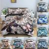 Butterfly Duvet Cover Tropical Plant Pattern Bedding Set Comforter Covers Twin King Size Quilt Cover With Pillowcase Bedclothes