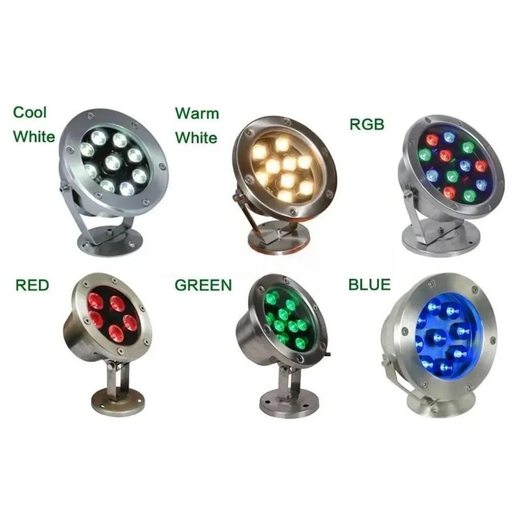 6W 12W 18W 24W 30W 36W LED Underwater Spotlights Pond Submersible Night Lamp Outdoor Garden Swimming Pool Party Landscape Lamp
