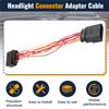 Car HID Xenon Headlight 10 To 14 Pin Connector Adapter For 1J0973835 1J0973737 Car Accessories-M53K