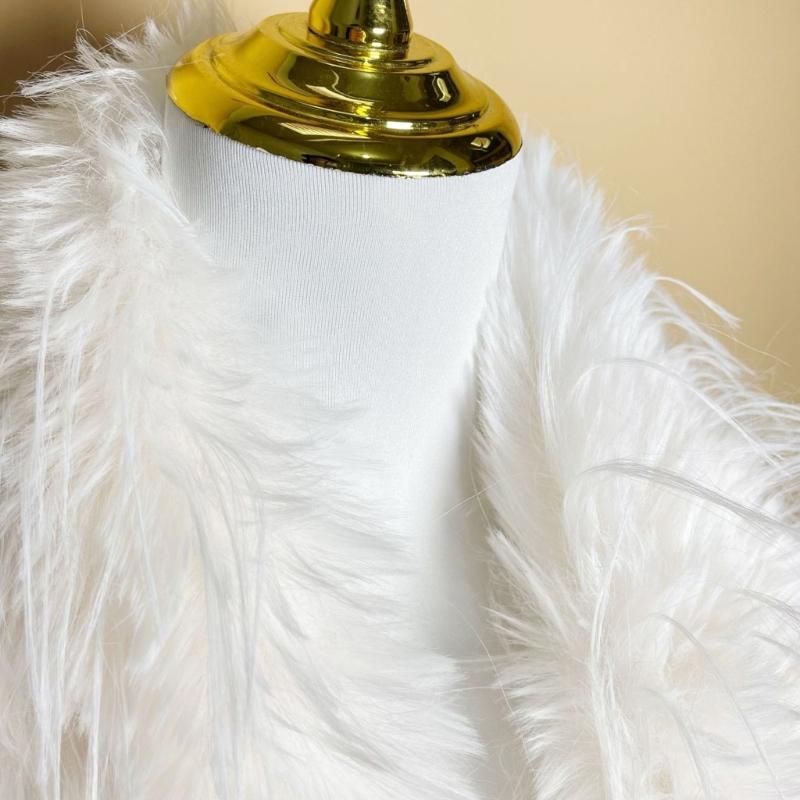 Womens Fuzzy Plush Scarf Knitted Furry Feather Long Scarf Collar Winter Warm Solid Color Scarves Shawl Wrap Streetwear