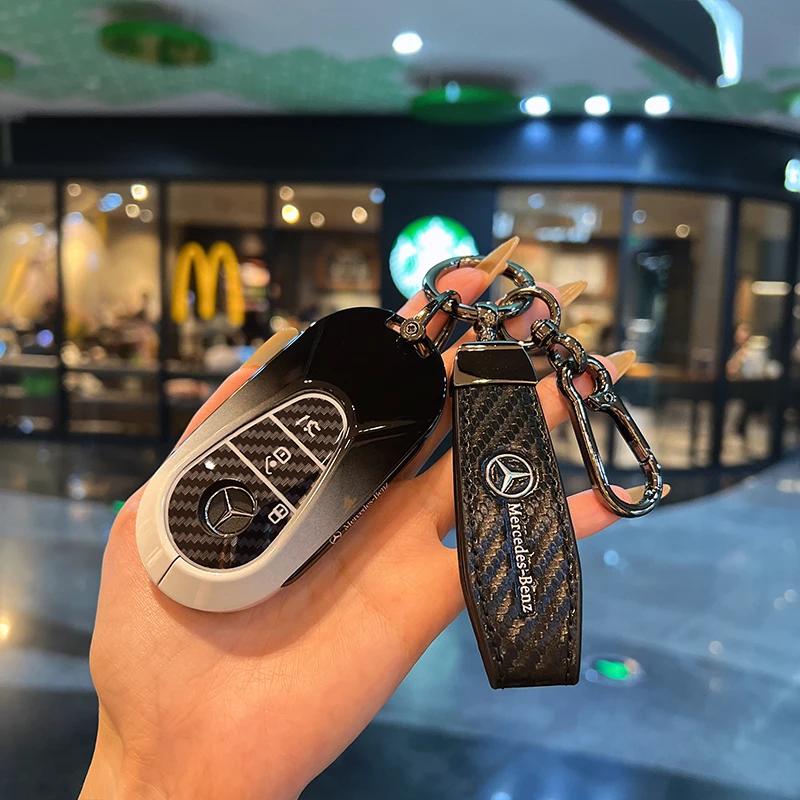 Car Key Case Fob Cover Holder Protect For Mercedes Benz 2022 C S Class W206 W223 S350 C260 C300 S400 S450 S500 ZK9