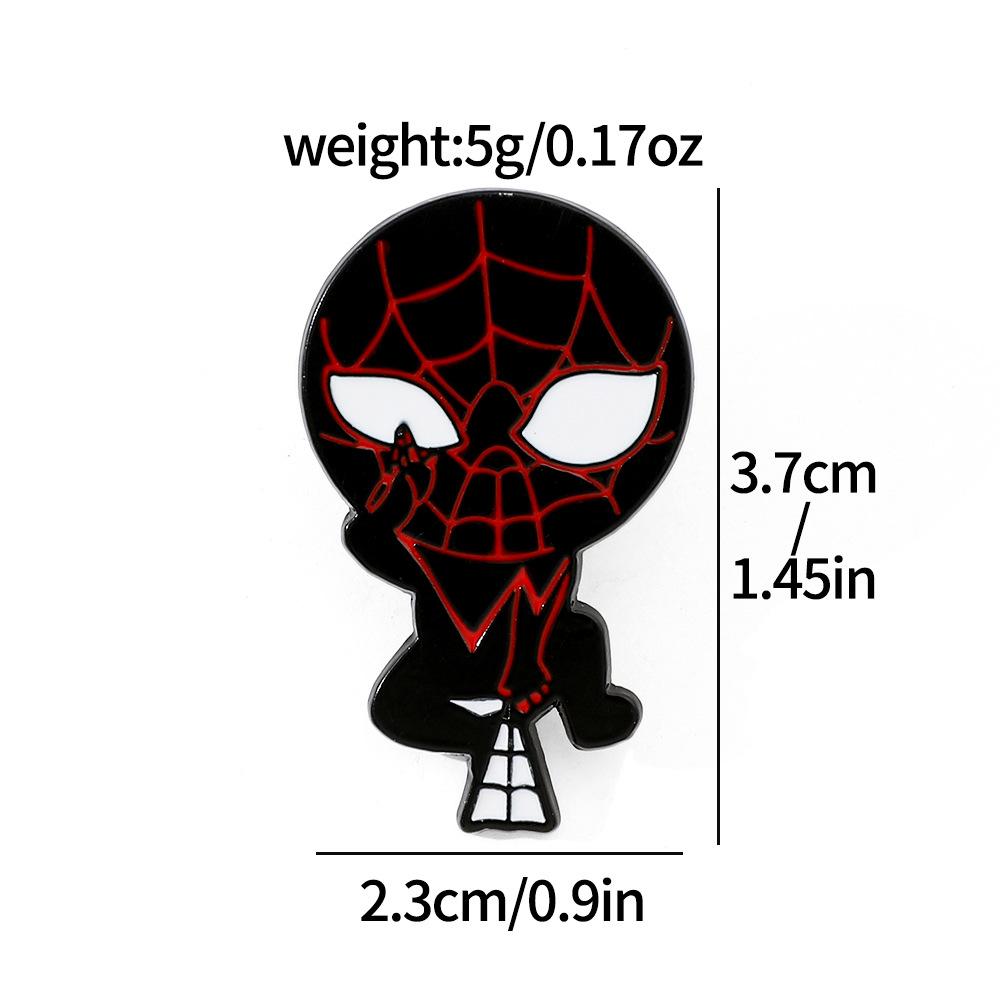 89 Spider-Man Alloy Brooch Marvel Superhero Spider-Man Metal Badge Backpack Jacket Personalized Decoration