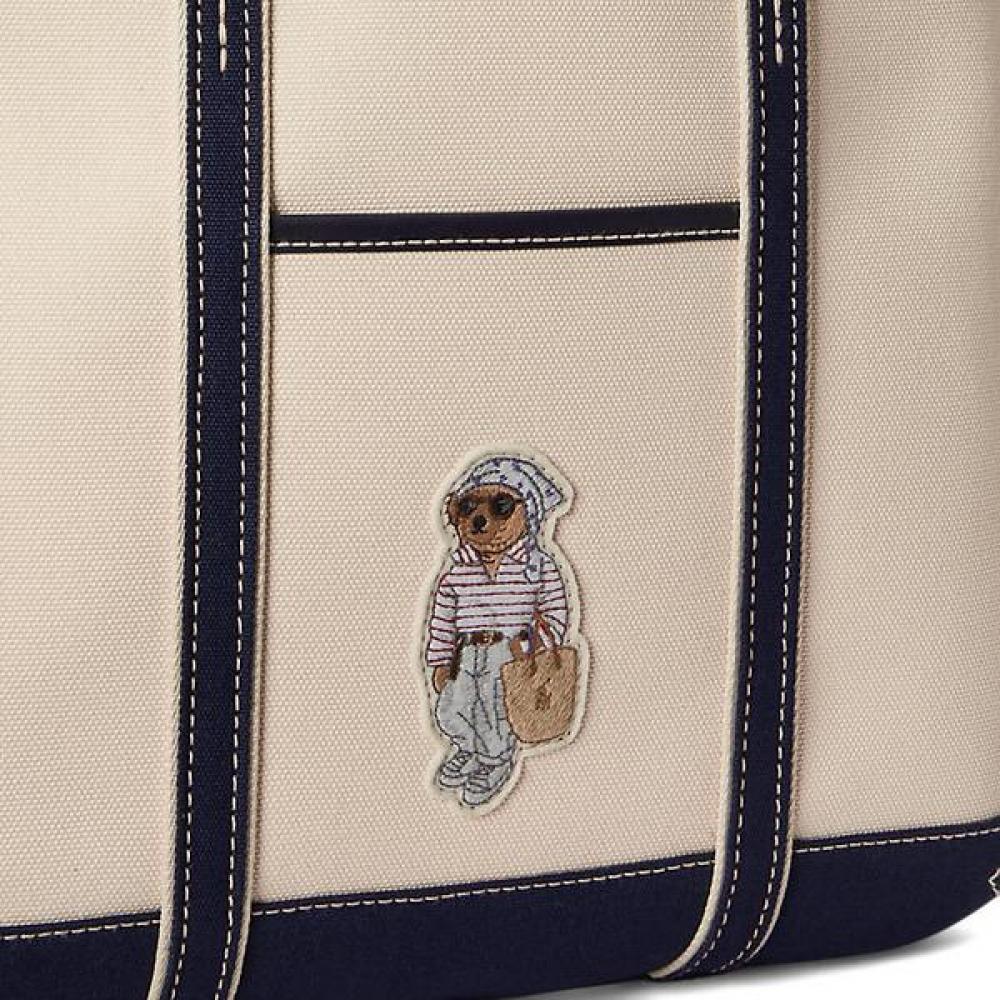 Polo Ralph Lauren Women S Small Shopper Tote   Polo Bear canvaS  Wapobag0g620526999 