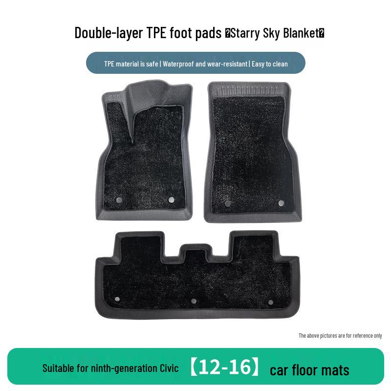 Three-Piece TPE Set for 2012-16 Honda Civic 9th Gen