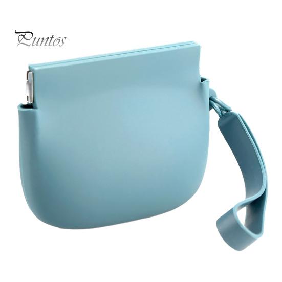 Silicone Coin Purse Portable Solid Color Multifunction Coin Holder Lipstick Keys Earphone Cable Storage Bag Pouch Wallet Women Girls Gift