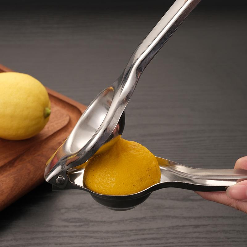 Stainless Steel Lemon Clip, Manual Citrus Juicer, Lemon Press Orange Juice Press, Fruit Press Clip, Kitchen Gadget