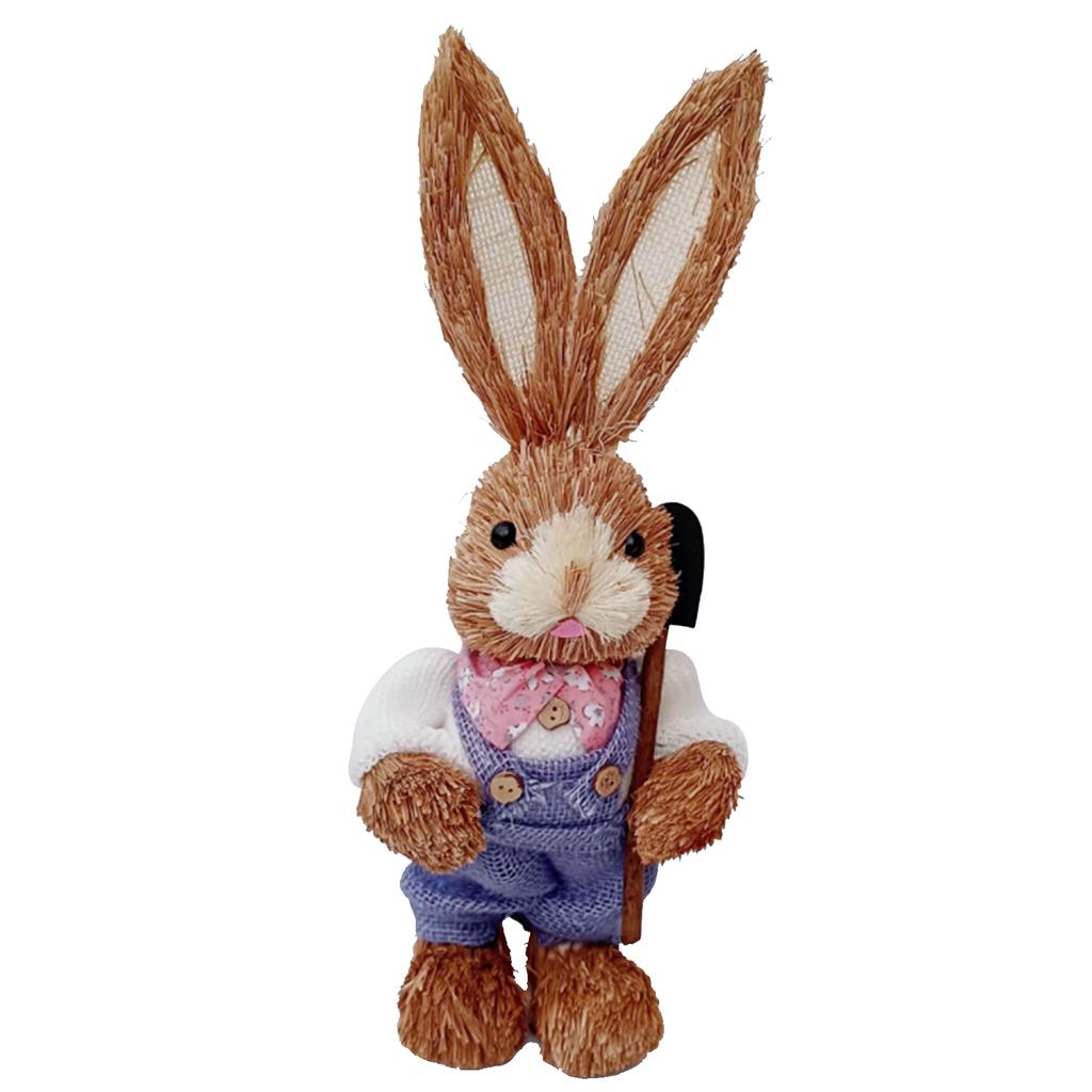 Paskalya Tavşanı Simülasyon Süsler Fotoğraf Aksesuarları Çim Dokuma Süsler Dekoratif Orman