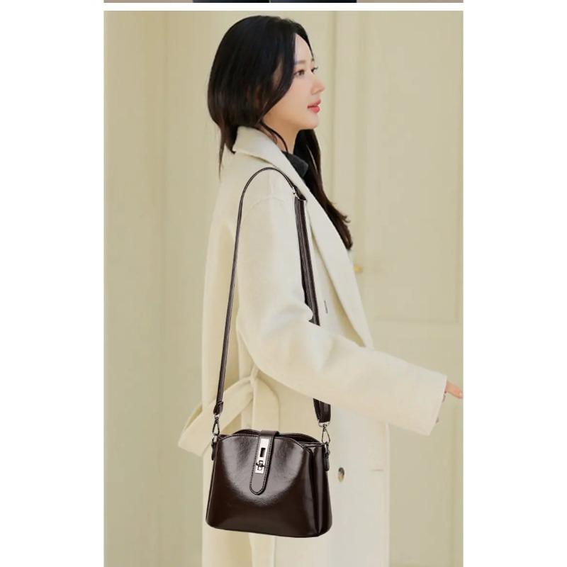 Fashionable Women's Shoulder Bag, High-quality UP Leather Crossbody Bag, Simple Shoulder Bag, Casual Handbag Suitable for Daily Use and Shopping
