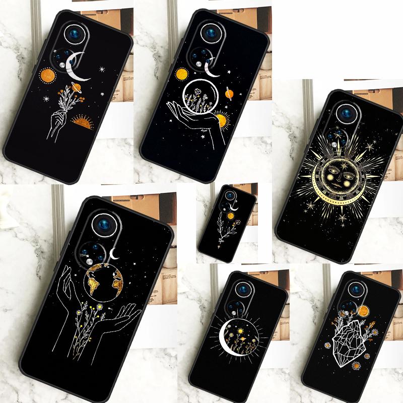 Sun Moon Flowers Cover For Honor 90 70 50 Magic 6 Pro Magic 5 Lite Honor X6a X7a X8a X9a X8b X9b X8 X9 Case