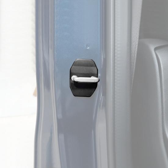 4P Black Door Lock Cover Protector Trim Accessories For Dodge Ram 1500 2010-2025
