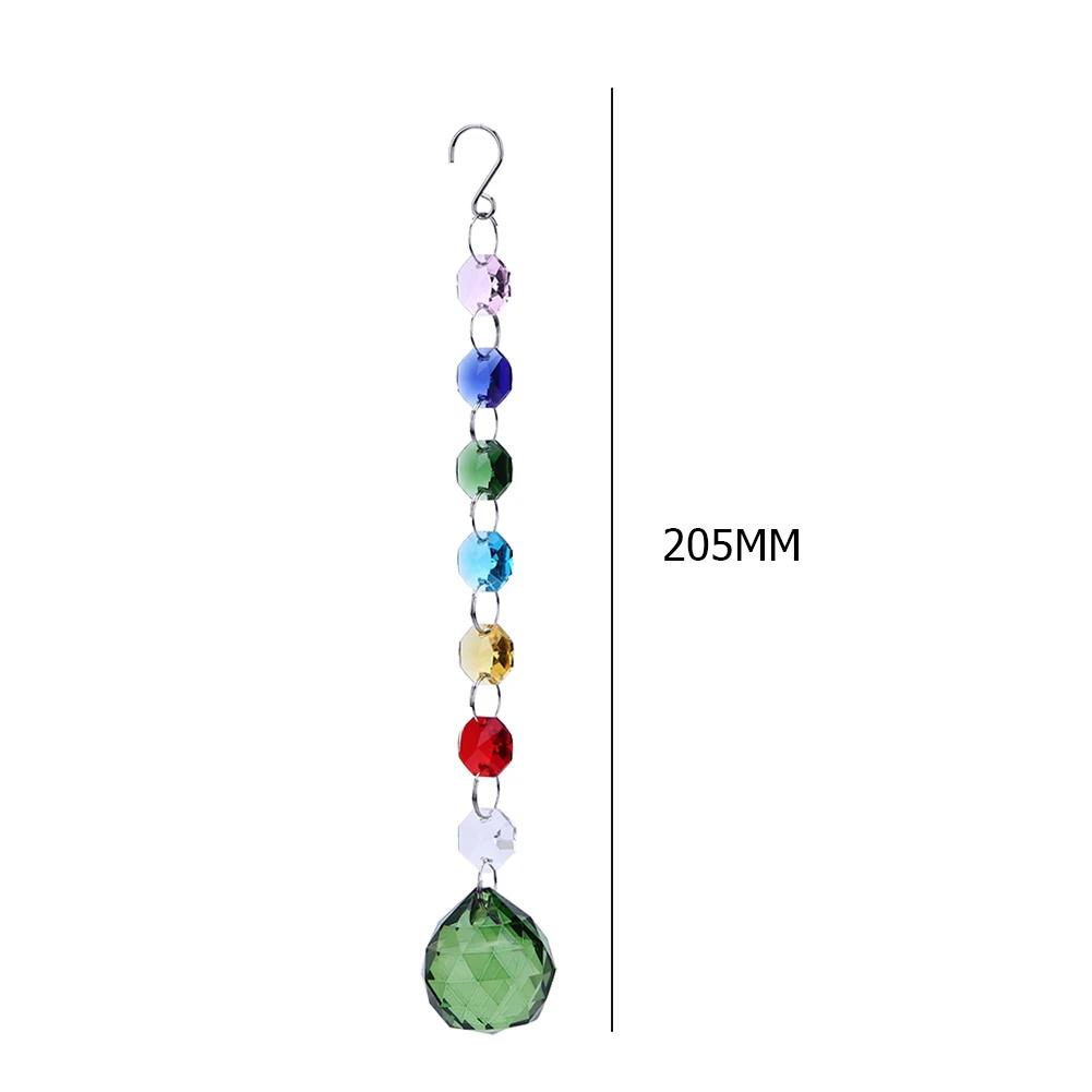 Colorful Octagonal Stone Tree Of Life Crystal Glass Pendant DIY Crystal Pendant Decoration Outdoor Light And Sun Catcher Crafts