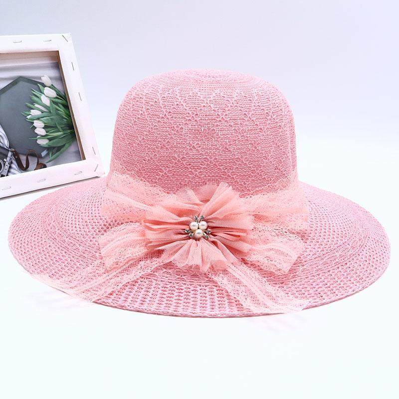 Straw Straw Hat Women's Big Eaves Beach Hat Summer Shading Sun Hat Outdoor Travel Seaside Spring and Autumn Versatile