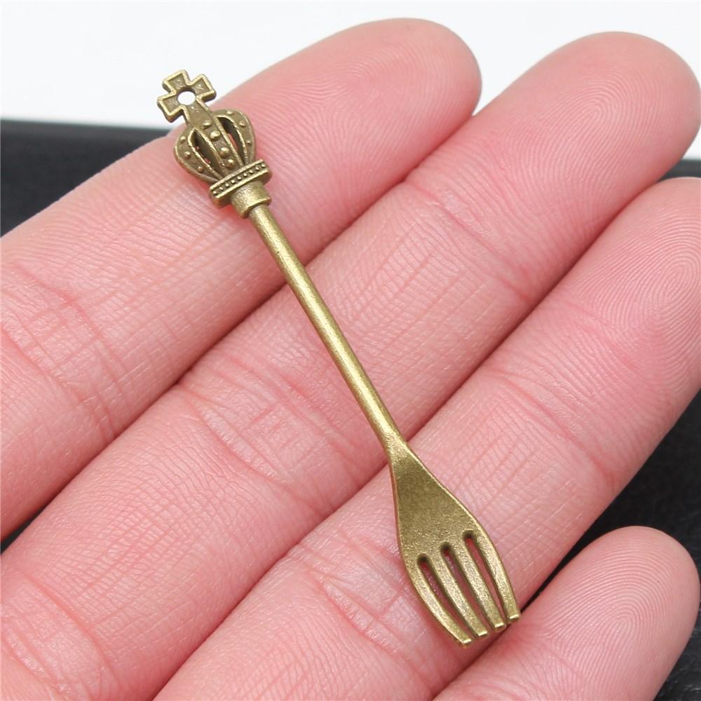 20pcs Tableware Dinnerware Dinner Set Dinner Service Knife Spoon Fork Charms For Jewelry Making DIY Crafts
