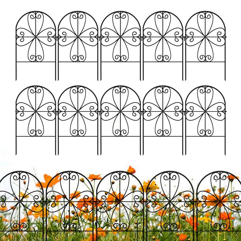 

Садовый забор Металлический антикоррозийный Забор без копания 10x Панелей Декор двора Бордюр для кроликов Газон Домашние животные Собаки Патио Зона для питомцев Открытое пространство China Mainland