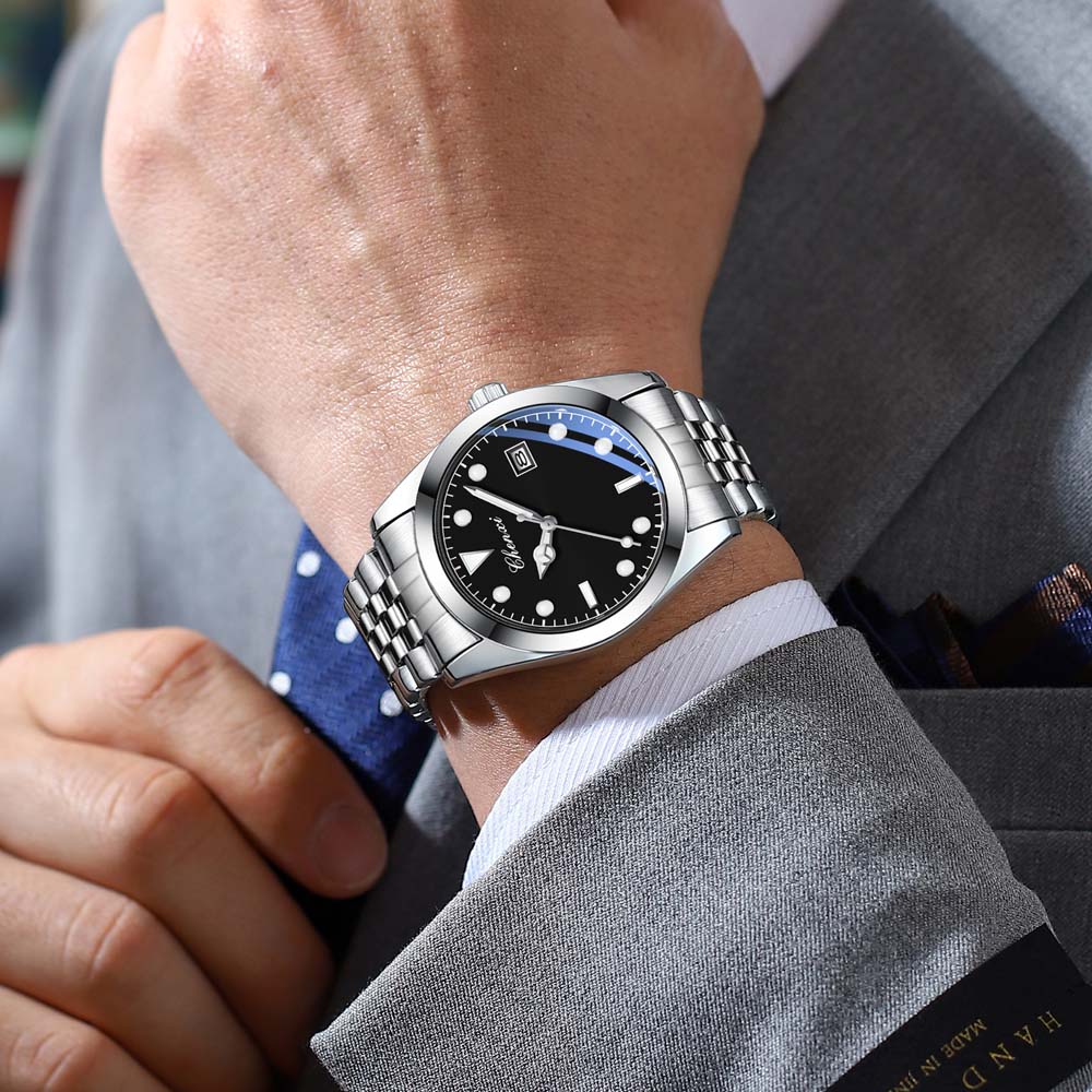 CHENXI Fashion New Men's Quartz Watch Luminous Water-Resistant Date Function Male Wristwatch Gift for Men