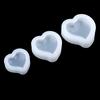 3pcs Silicone 3D Love Heart Mold for Resin Casting Jewelry Making DIY