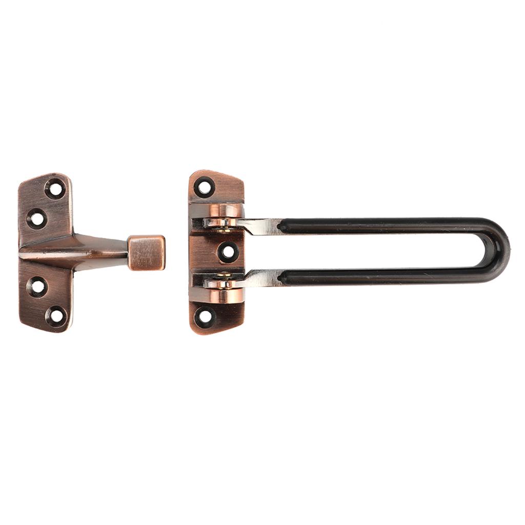 Zinc Alloy Anti Theft Lock Buckle Security Guard Door Inner Door Safety Lock Latch Hotel Room
