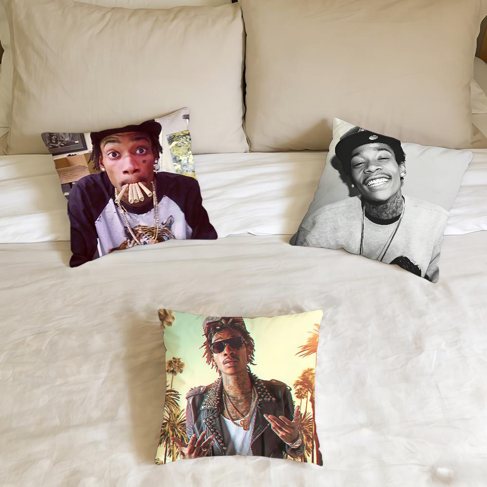 Rapper W-Wiz Khalifa Hip Hop Cushion Cover Home Office Birthday Anniversary Gifts Soft Skin Friendly Cushion Cover