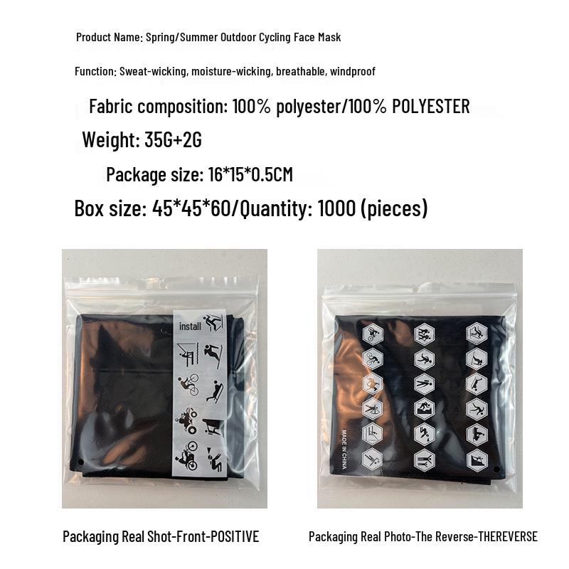 Breathable Quick-Dry Neck Gaiter: Outdoor Cycling Face Mask & Mesh Neck Warmer Headscarf