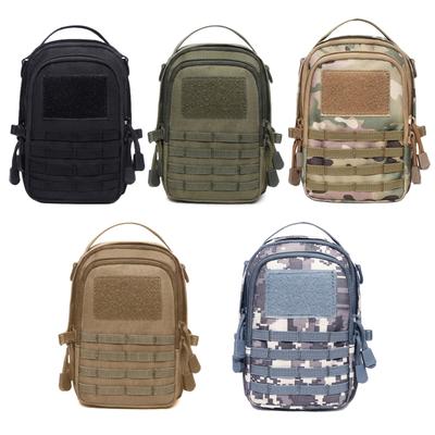 Huning Camping Pouch Key Case With Clasp Accessory Bag Belt Waist Bag Pendant Bag With Compartment 600D Oxford Cloth