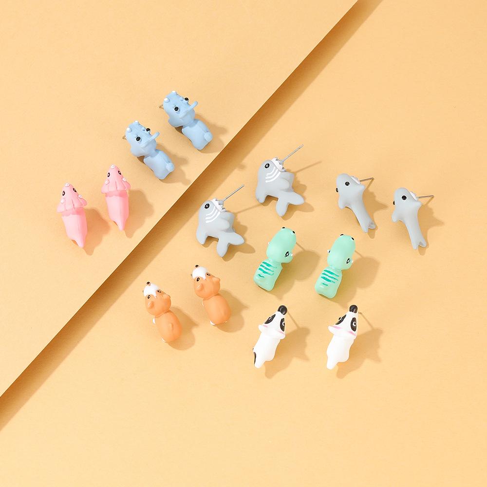 Alloy Earrings Animal Trendy Designs Featuring Dogs Sharks Dinos More And
