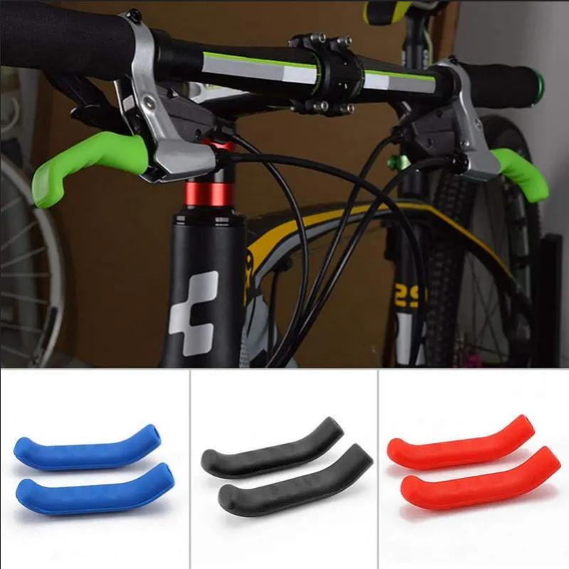 1 Pair Bicycle Brake Handle Protection Cover Mountain Road Bike Brake Lever Protection Anti Slip Gel Sleeve Cycling Accessories