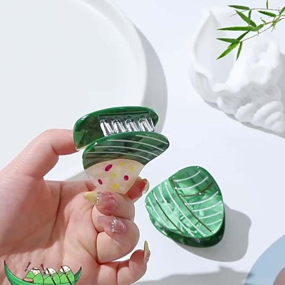 Waterproof Acetic Acid Hair Claw High-Quality Rice Dumpling Hairgrips Ponytail Holder