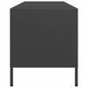 Vidaxl Szafka Rtv, Czarna, 135X39X43,5 Cm, Stal Walcowana Na Zimno