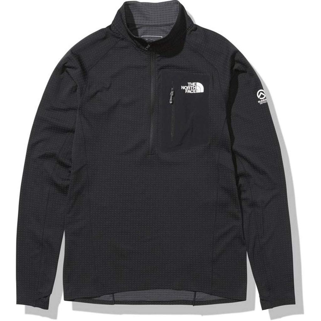 The North Face Expedition Dry Dot Zip High Size S T-Shirt, Men's, Black, (NT12122)