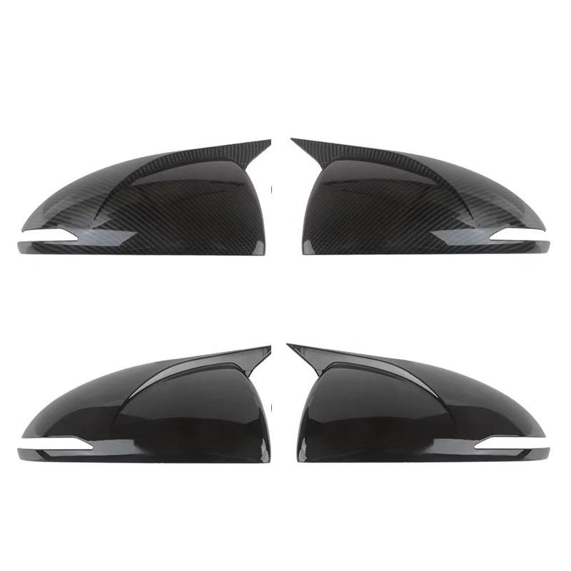 Carbon Fiber Horn Cover for 2020-2022 Hyundai Sonata Rearview Mirror Trim