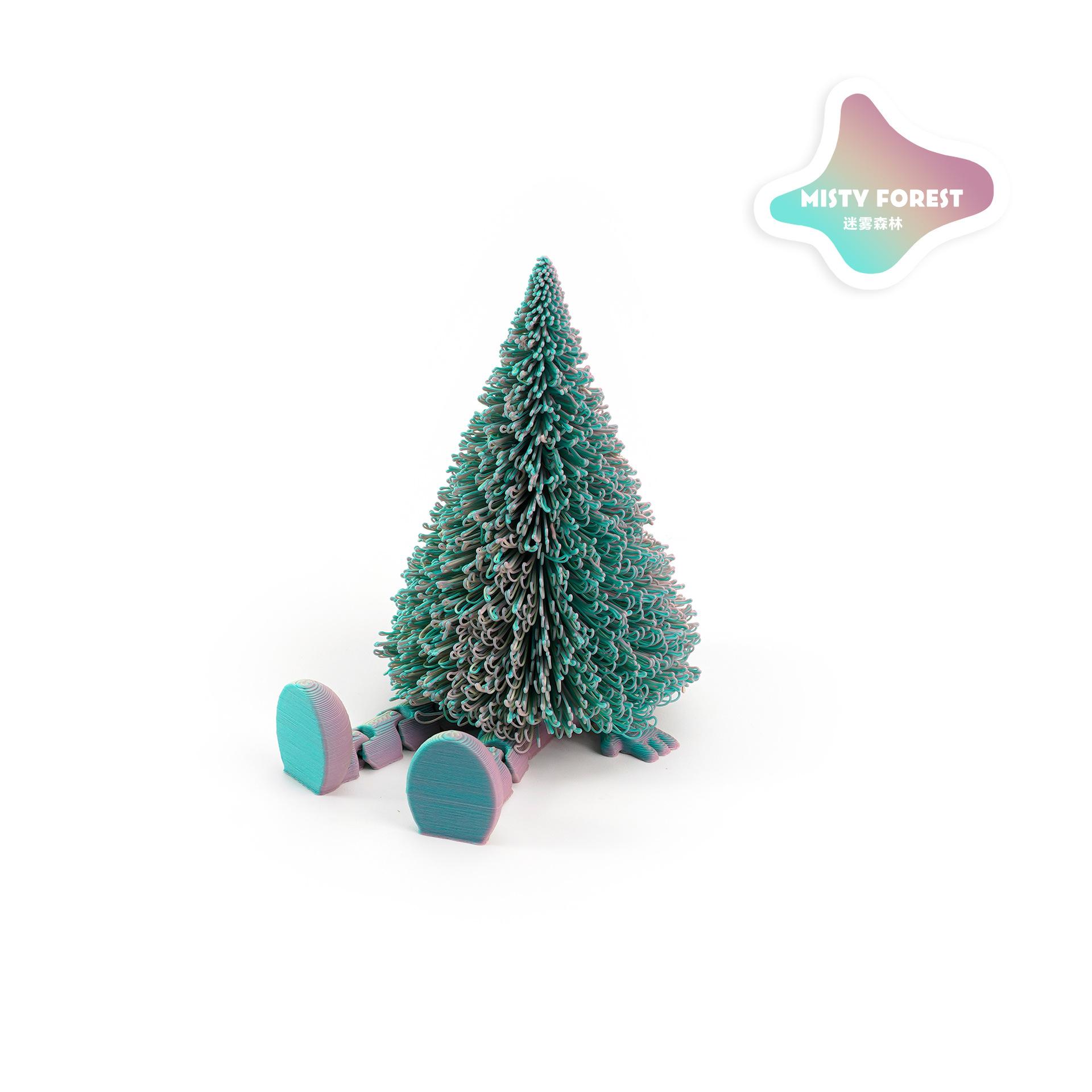 

Hinged Christmas Tree Little Man Decoration - 3D Printed All-in-One Festival Gift for Holiday Home New Year Decoration Hot Sale 6.8x6.4cm