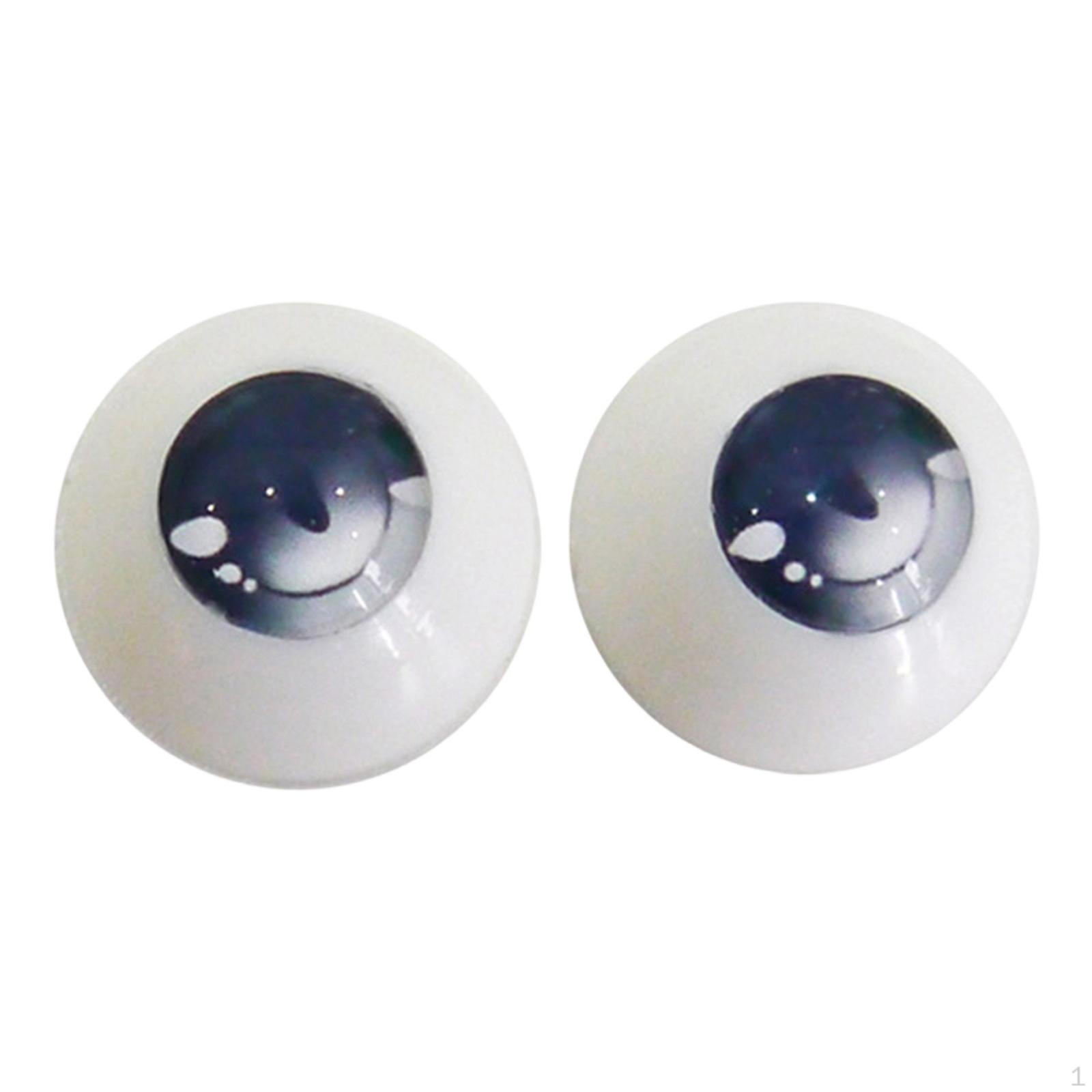 

2 Doll Eyes, Craft Accessories, Realistic, Multifunctional, High Performance, , 1.8 Cm Style E
