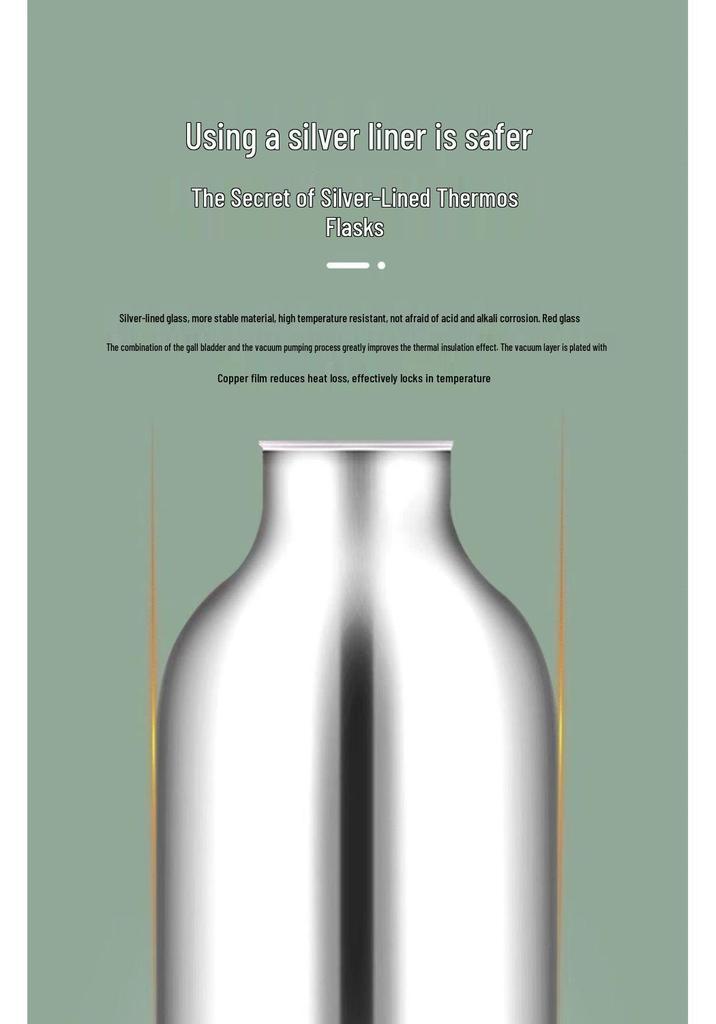 Smart Press-Type Insulated Water Bottle for Dorms and Homes - Perfect for Tea or Hot Water