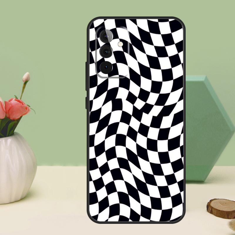 Crazy Checkered For Samsung Galaxy A16 A55 A35 A15 A32 A12 A22 A52 A54 A34 A14 A56 A36 A26 A13 A53 A06 Case
