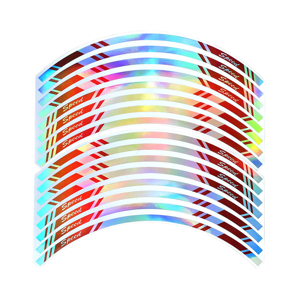 

17 Car Styling Strips Rainbow Rim Tape Motocross Bike Motorcycle Wheel Stickers for Kawasaki Honda Yamaha Suzuki