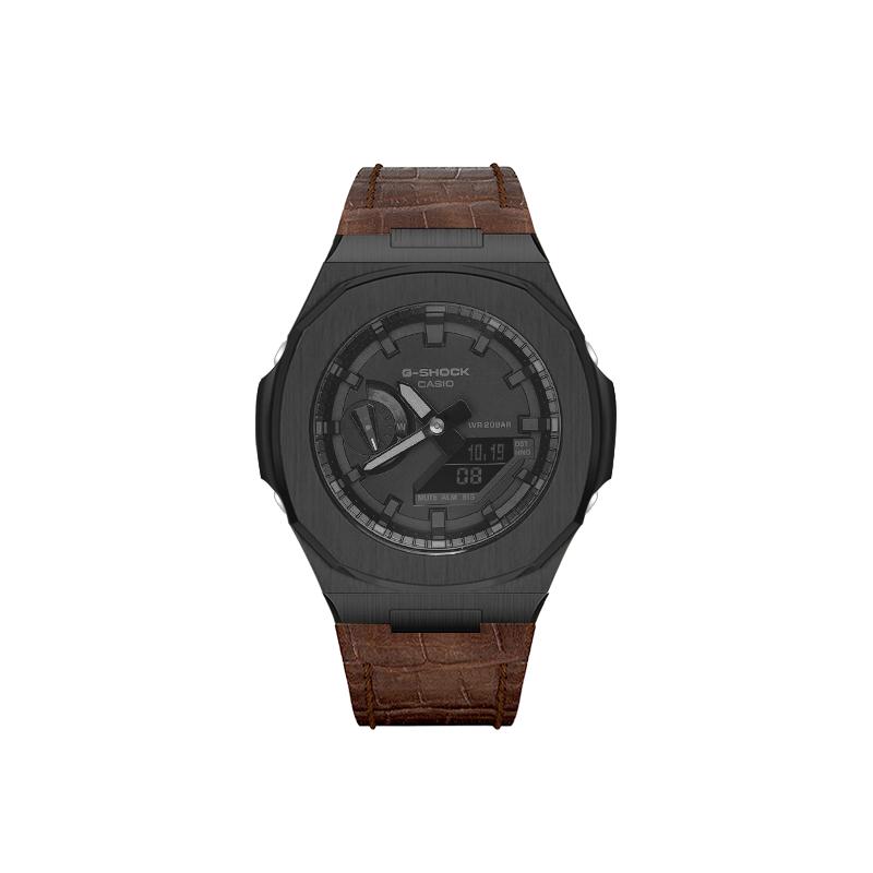CASIO Custom Collection Duke Honor Quartz Movement Watch Unisex Black Dial GA-2100-1A1(Watch8--)