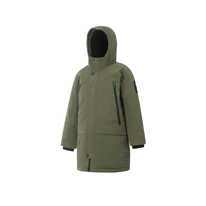 

LI-NING Boys Water-Repellent Duck Down Mid-Length Puffer Jacket L