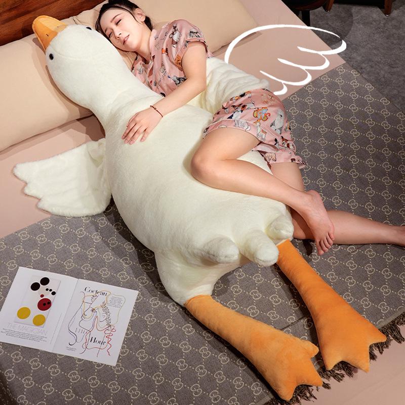 Plush Big White Goose Sleeping Pillow - Duck Toy Doll Birthday Gift