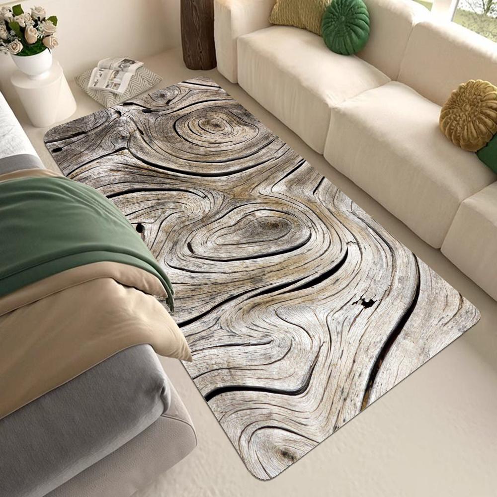 Beautiful Wood Floor Mat Bathroom Mat Kids Room Bedroom Decoration Balcony Anti-Slip Doormat Living Room Welcome Rug